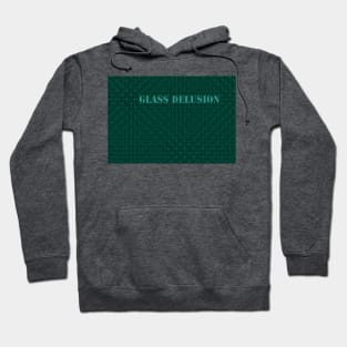 Glass Delusion pattern  - Green Hoodie